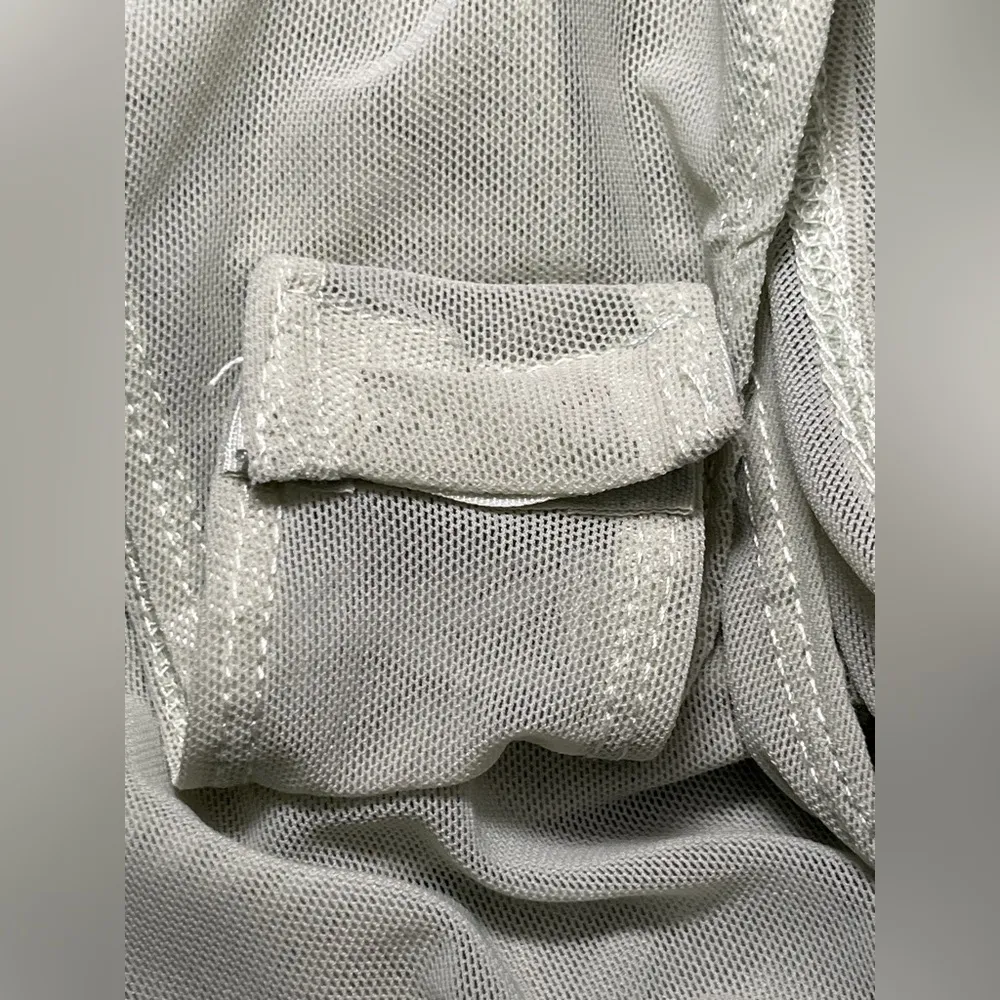 Promesa Sage Green Satin Stripe Surplice Bodysuit M NWT - Image 8