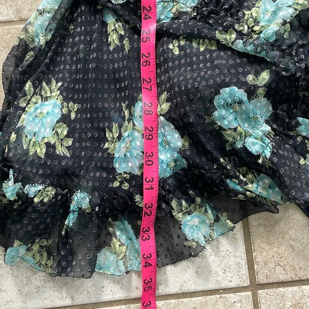 Zimmermann Whitewave Ruffle Wrap Dress In Navy Poppy Floral - Image 15