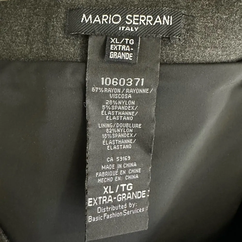 Mario Serrani Italy Womens size XL Pull On Gray Skirt No Slit - Image 4
