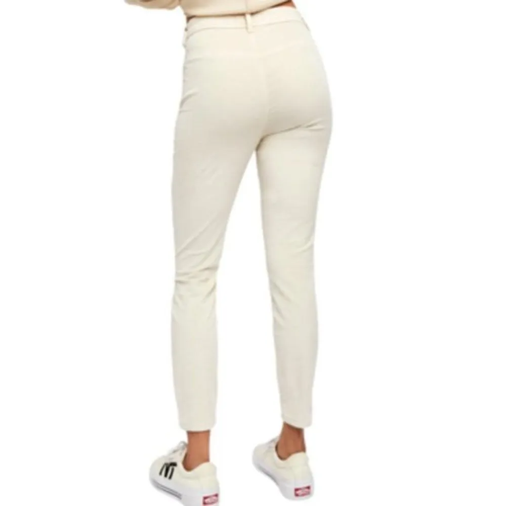 NWT FREE PEOPLE Fine Line Straight Leg Crop Jeans In Moon RisingSZ-14 - Image 3