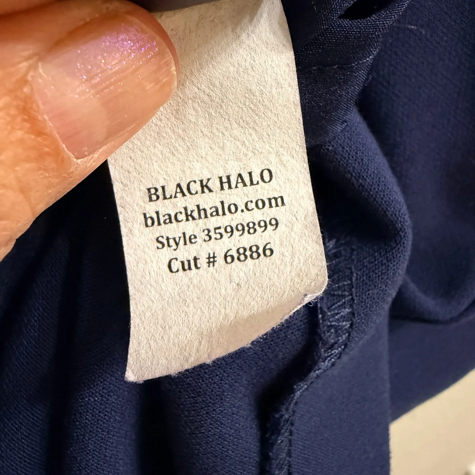 Black Halo Lorie Bell-sleeve Sheath Dress Size‎ 4 Pacific Blue (Navy) Workwear - Image 7