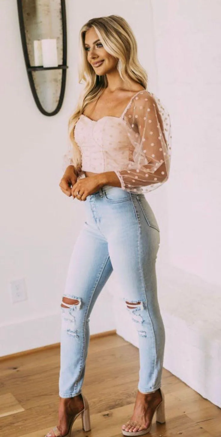 These Three Boutique polka dot top - Image 4