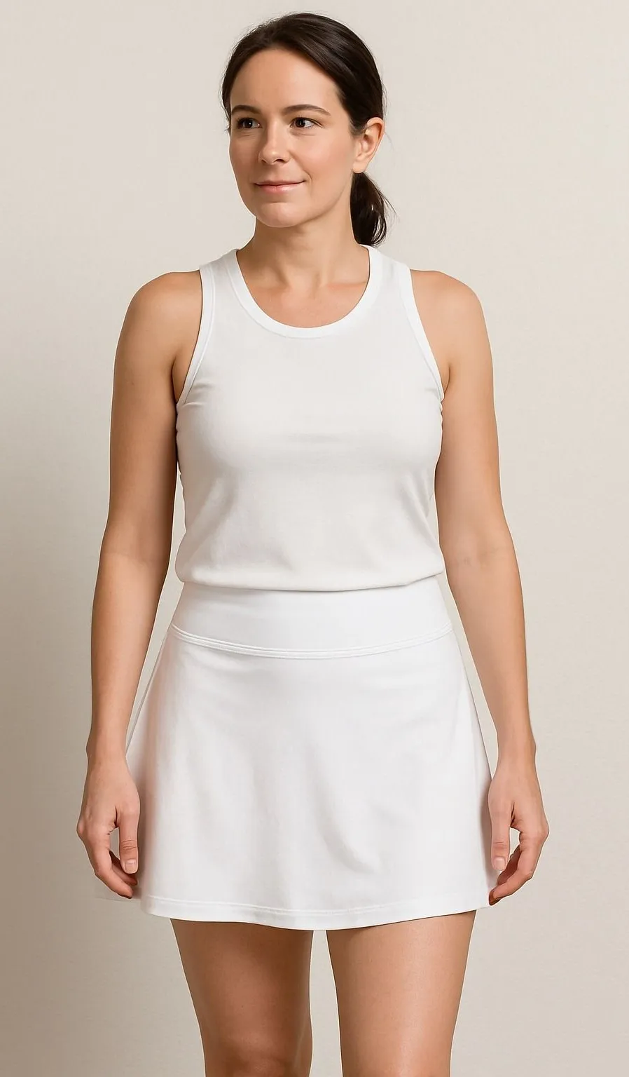 Reel Legends Womens Skort White Pleated Athletic Golf Tennis Activewear - Image 1