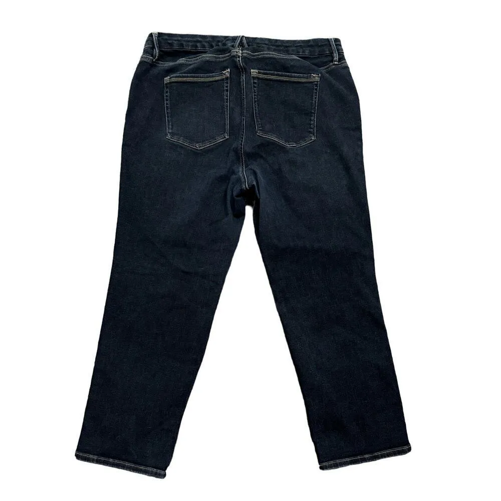 Good American Always Fit Good Fit Cigarette Jeans in Blue, Size 20-26​​​ - Image 2