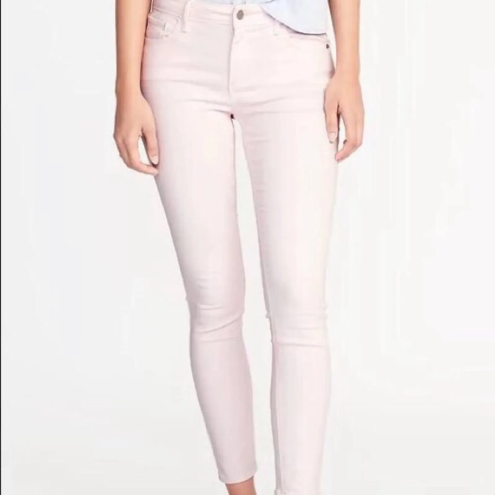 Old Navy Rockstar Skinny Jeans | Size 0 Distressed Pink Mid-Rise Denim - Image 12