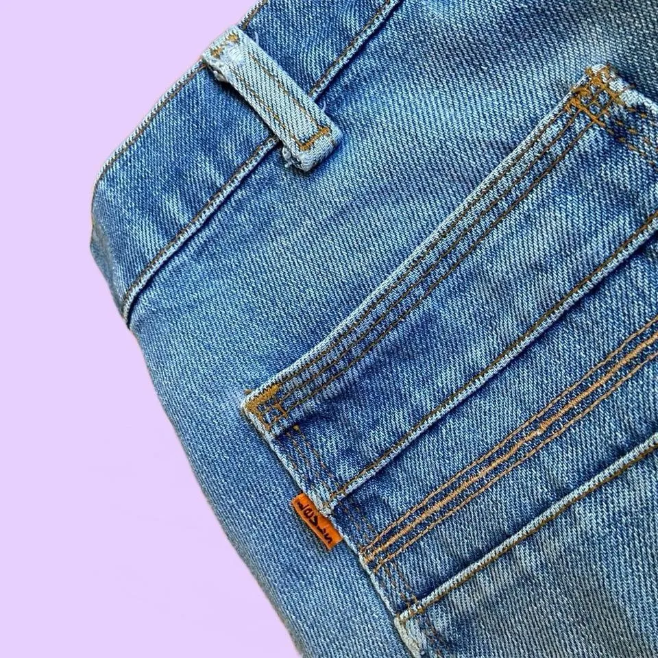 Vintage Levi’s 60s / 70s Orange Tab Flare Denim Blue Jeans 🔥 - Image 2