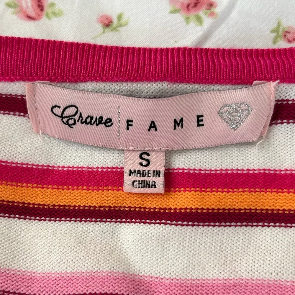 CRAVE FAME striped halter crop top - Image 4