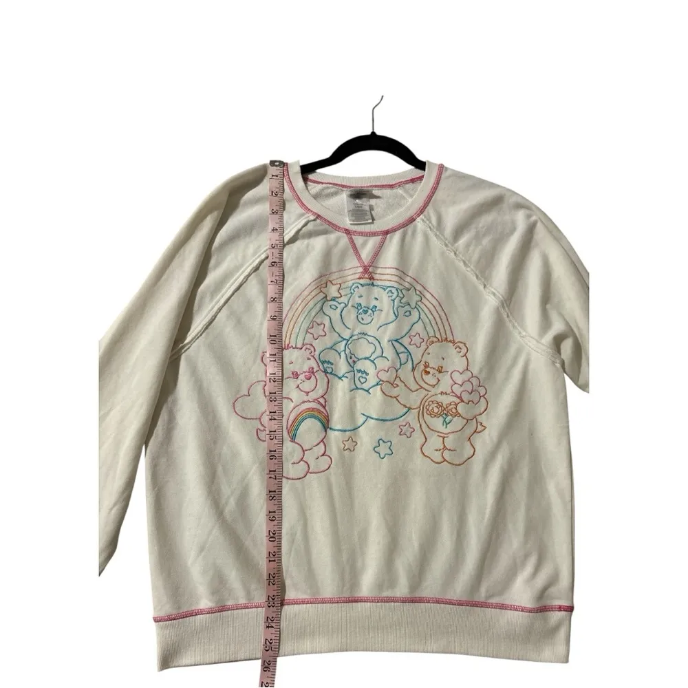 Care Bears Cream Sweater with Pastel Design Pink Size L - Image 6