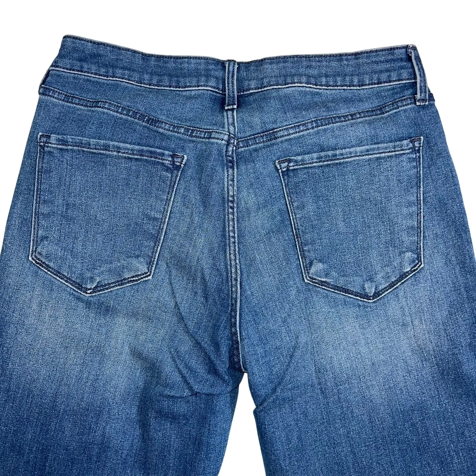 Old Navy Womens High Rise Flare Leg Denim Blue Jeans Dark Wash Size 12 - Image 7