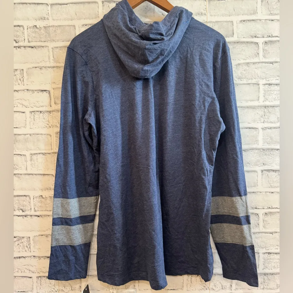 NWOT Women’s NHL Seattle Kraken long sleeve hooded lightweight pullover Large Blue - Image 2