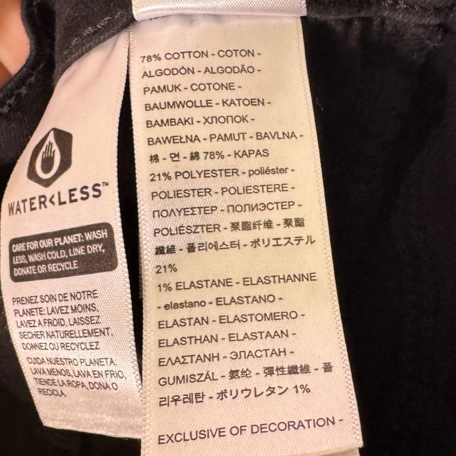 Levi's Classic Bootcut Jeans Mid Rise Stretch Black Denim 27 - Image 10