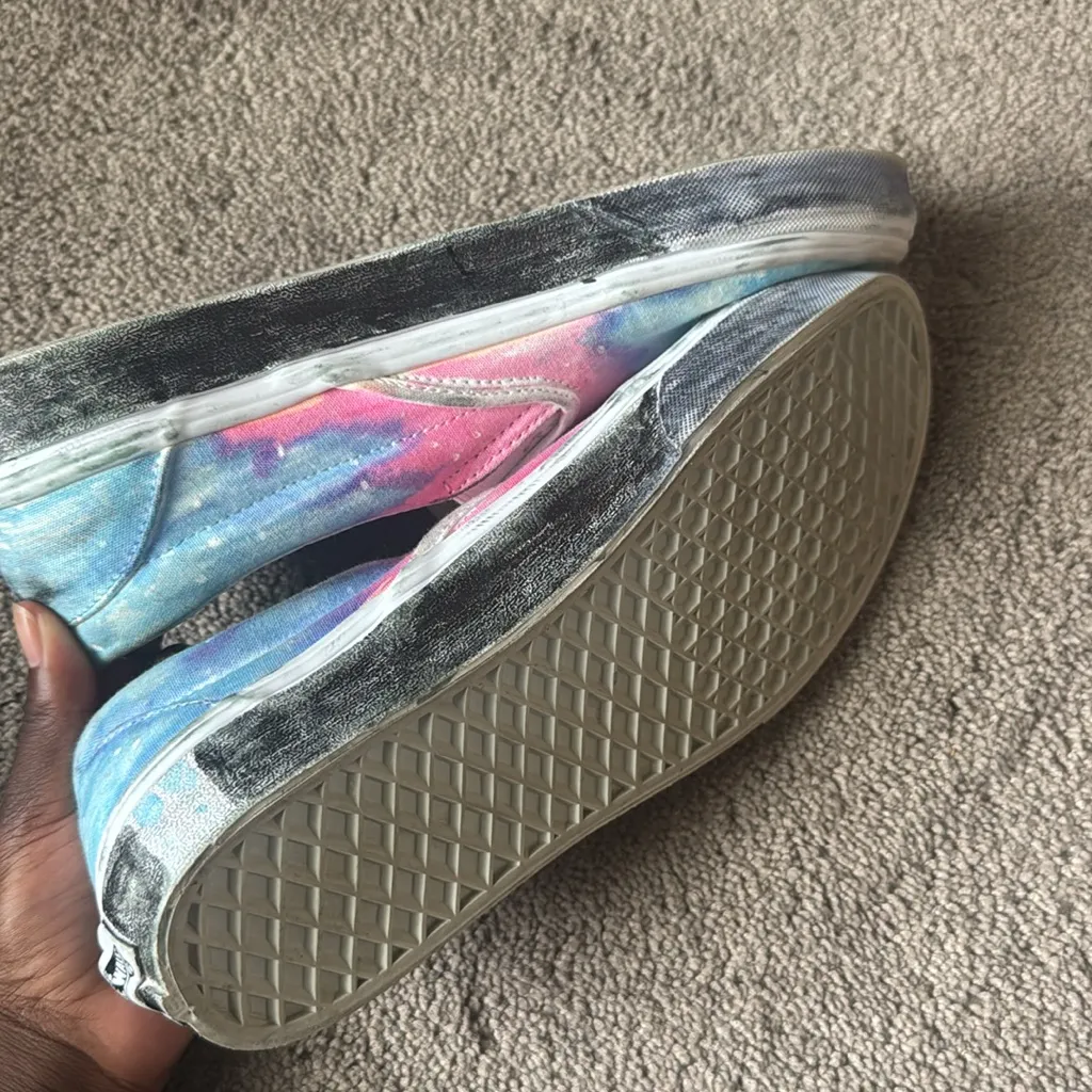 Vans Handpainted Galaxy Shoes SIZE 9.5M 11W - Image 7