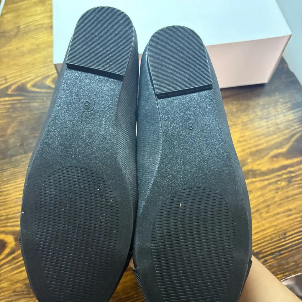 Tahari Geneva‎ Black Flats Size 8 - Image 3