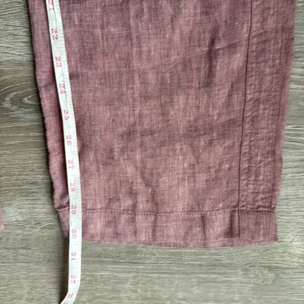 NEW ATHLETA Cabo Pink Linen Drawstring  Pants 2 - Image 8