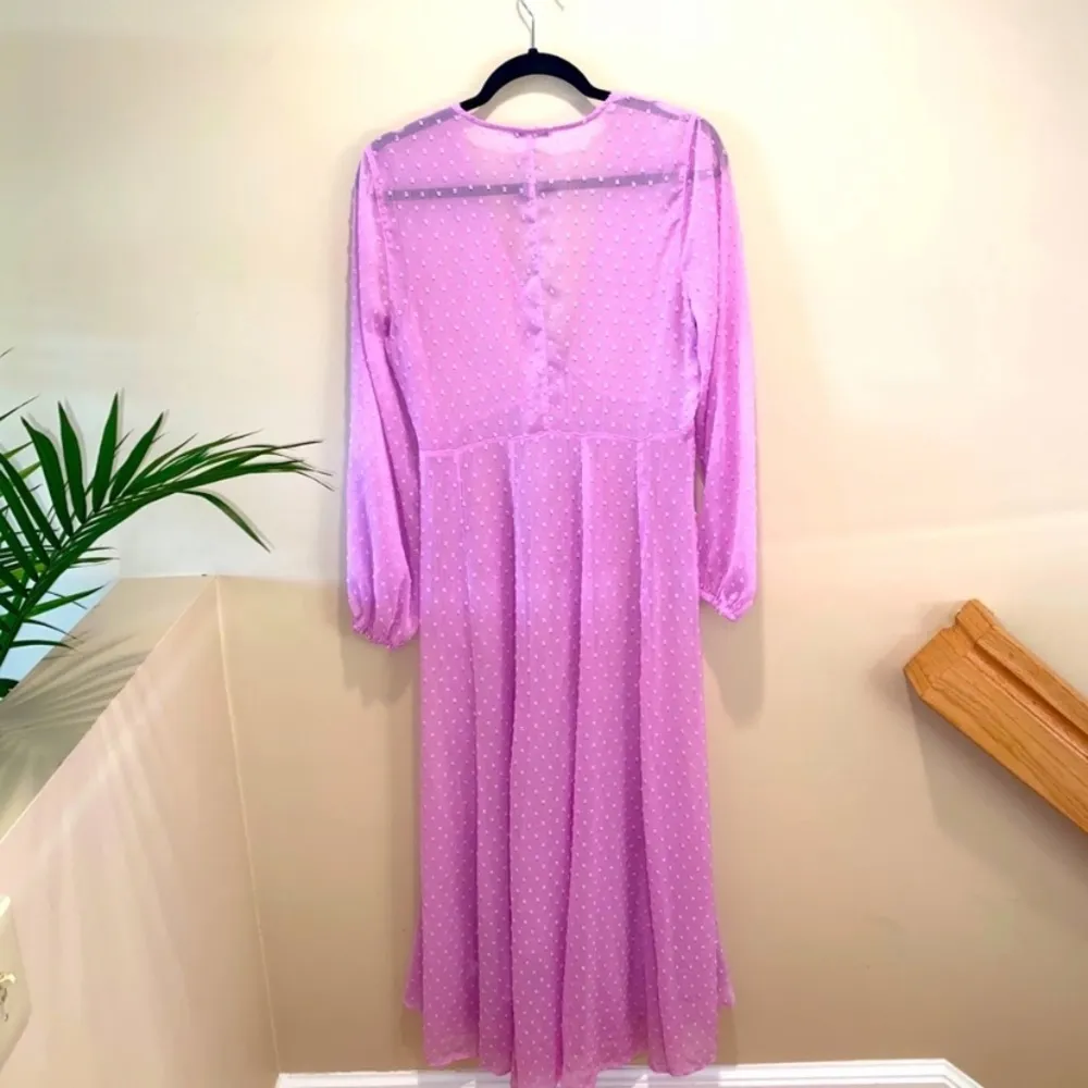 Express X Rocky Barnes Sheer Dot Kimono Duster Y2K - Image 9