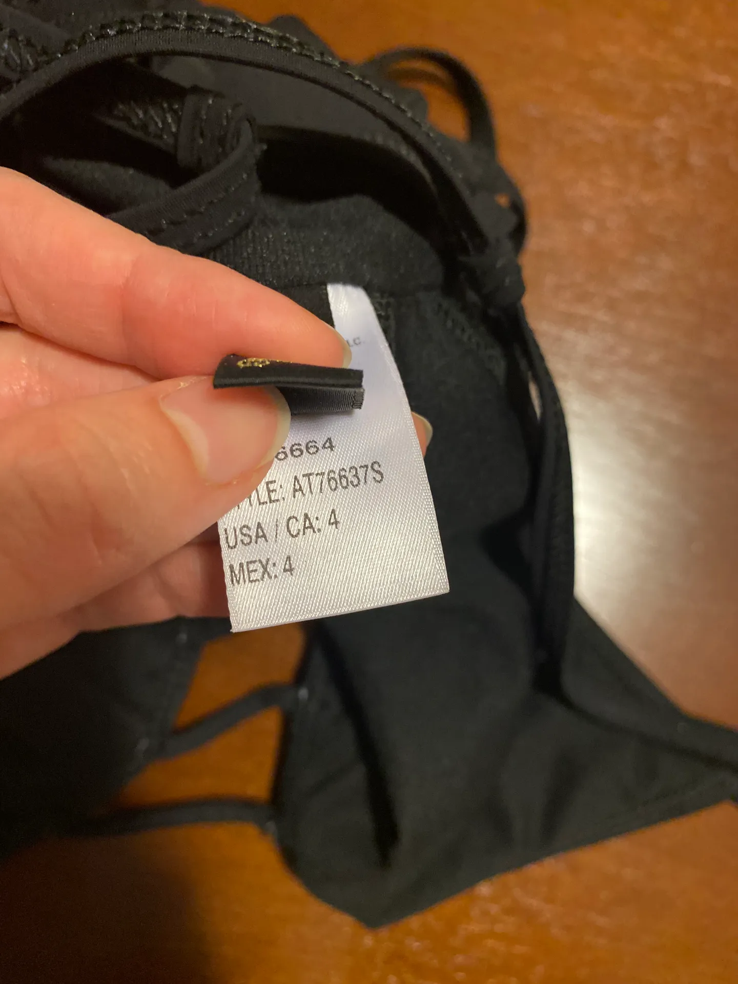 Lace Up Back Swimsuit Black Size 4 - Image 4