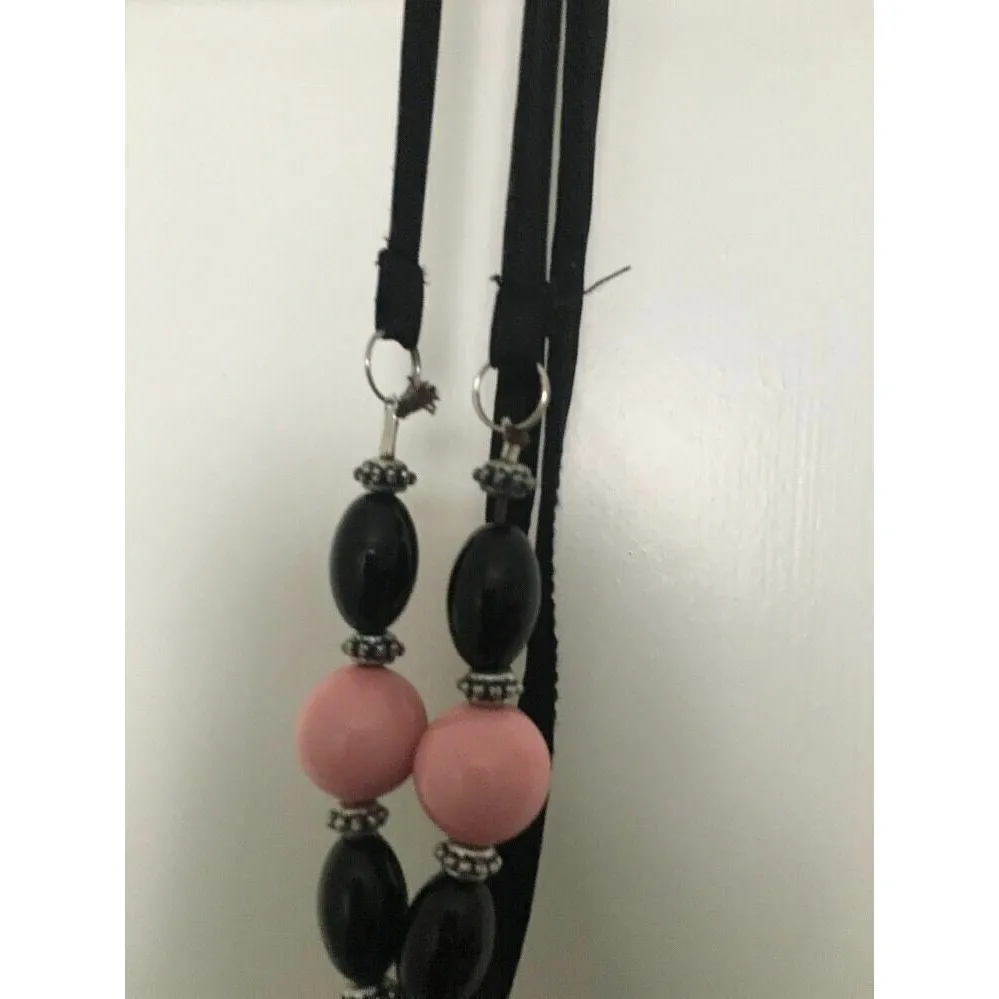 Magic Women's Striped Maxi Dress Tie Neck Size Medium - Image 9