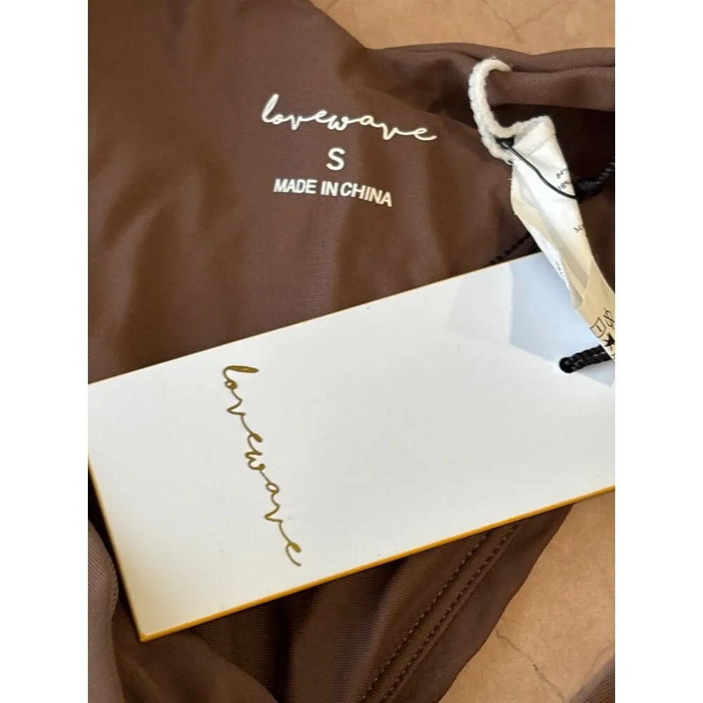 lovewave The Stassi Bikini Bottoms in Dark Brown Small New Womens Swimsuit - Image 6