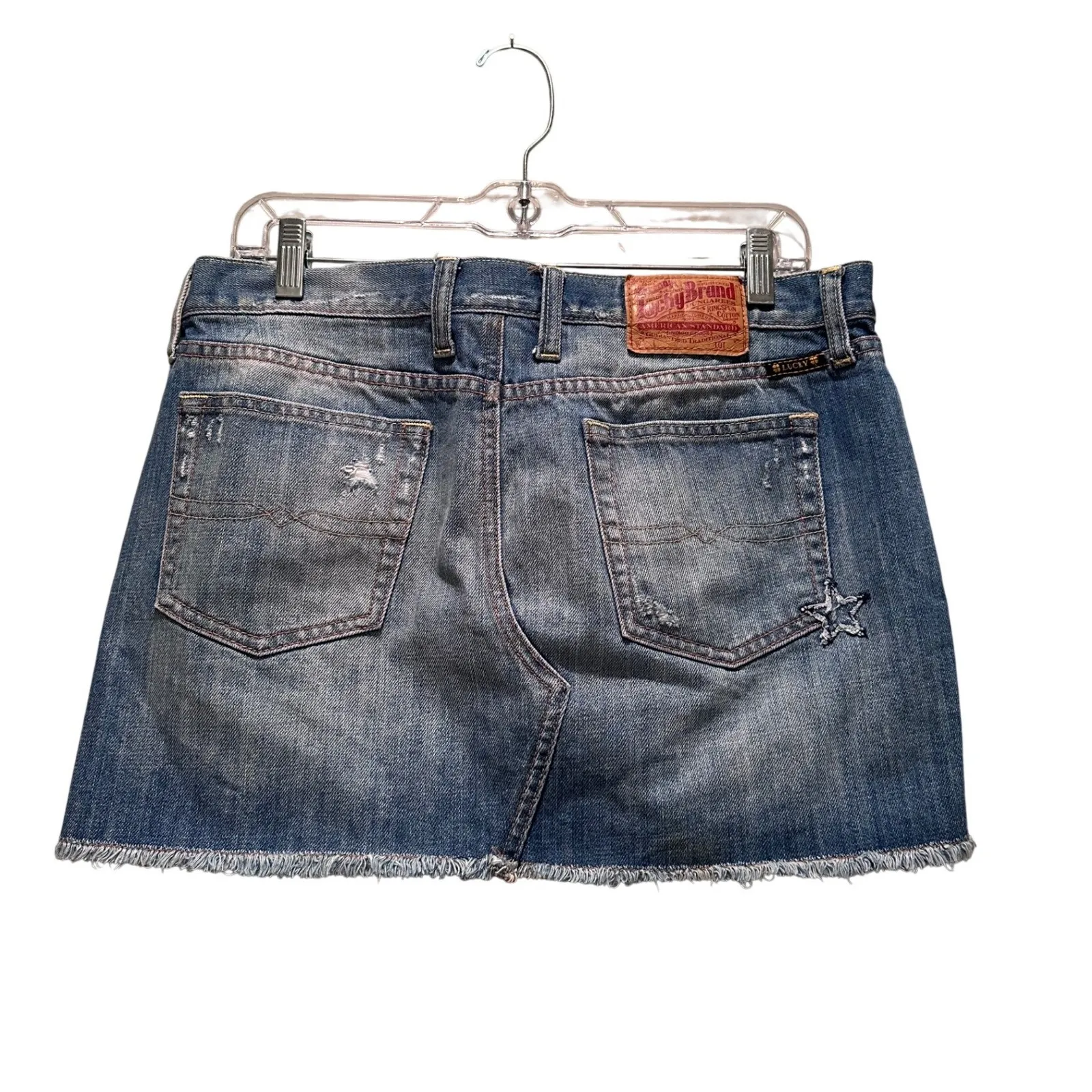 Lucky Brand Sea Star Mini Denim Skirt Size 8/29 - Image 2