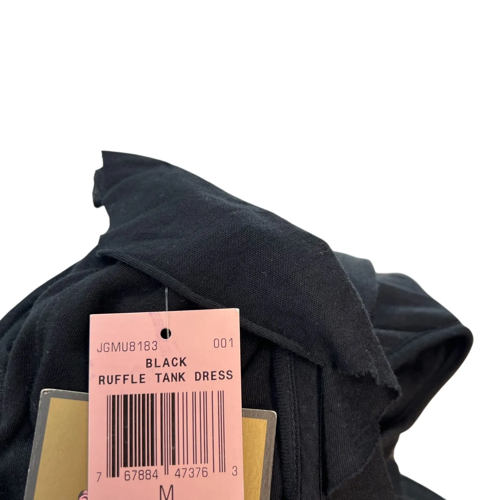 Juicy Couture Homecoming Ruffle Tank Dress Sleeveless Jersey Y2K Black Medium - Image 10