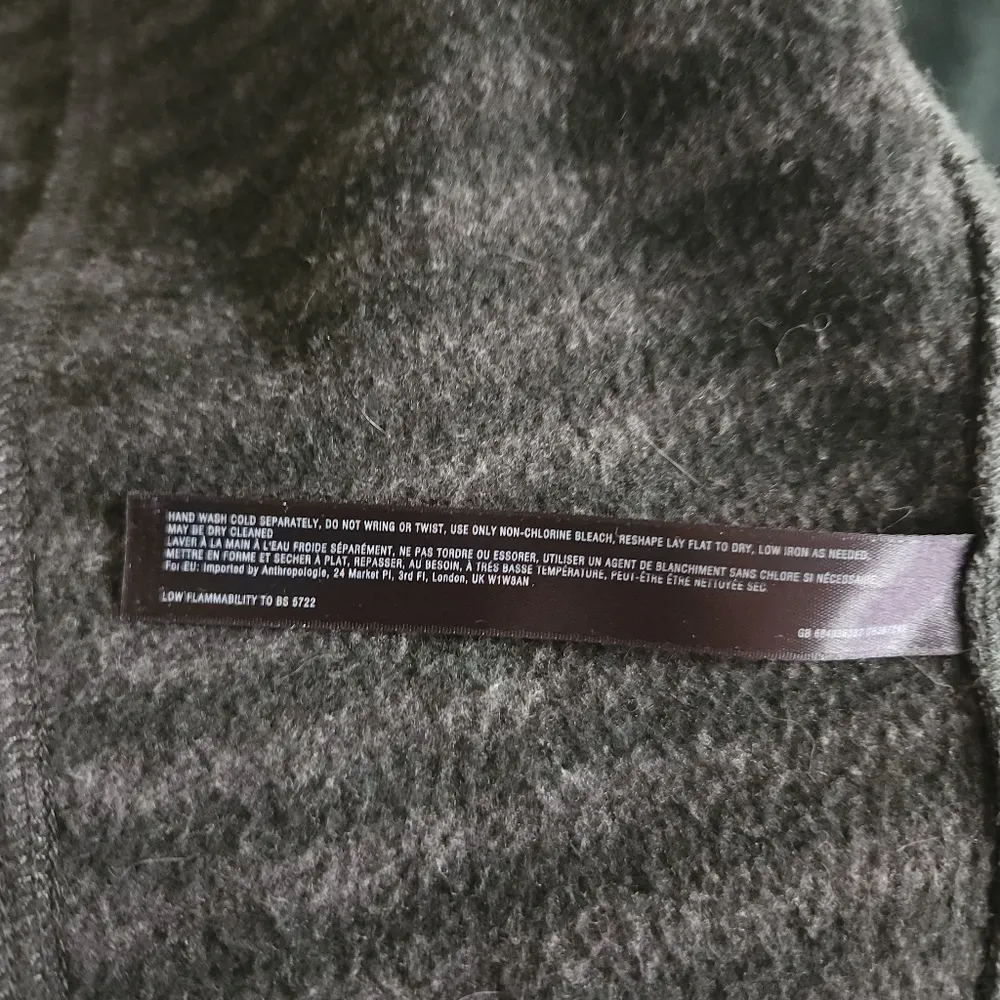 Saturday Sunday Open Cardigan Fringe Elise Green Stripe Size S - Image 8