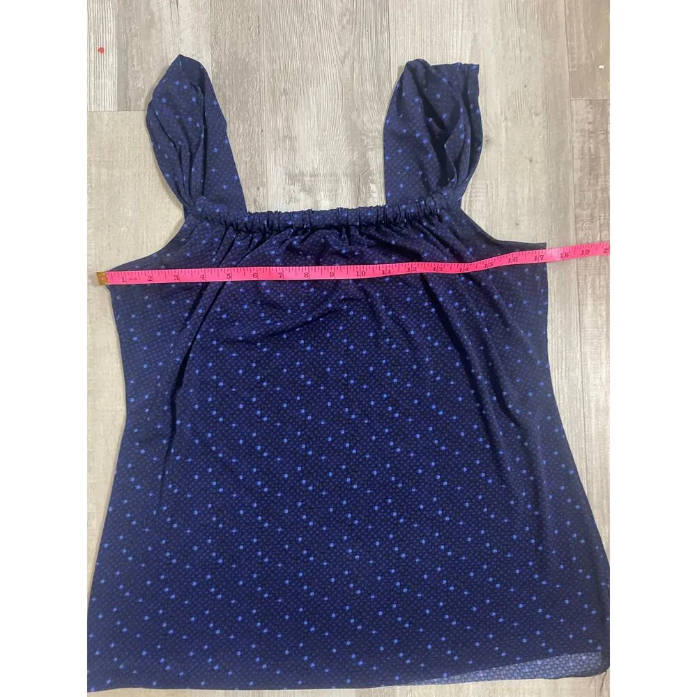 Banana Republic Sleeveless Polkadot Top size Large - Image 3