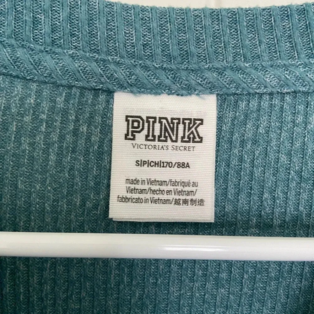 NWOT | PINK‎ Victoria’s Secret women’s ribbed cropped shirt — small - Image 4