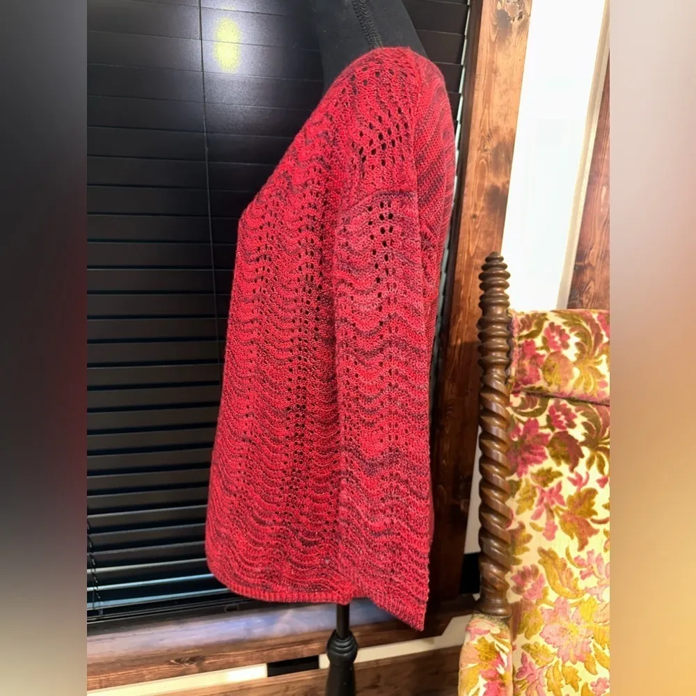 United State Sweater Red and Gold Knit Sweater Size Large NWT - Image 3