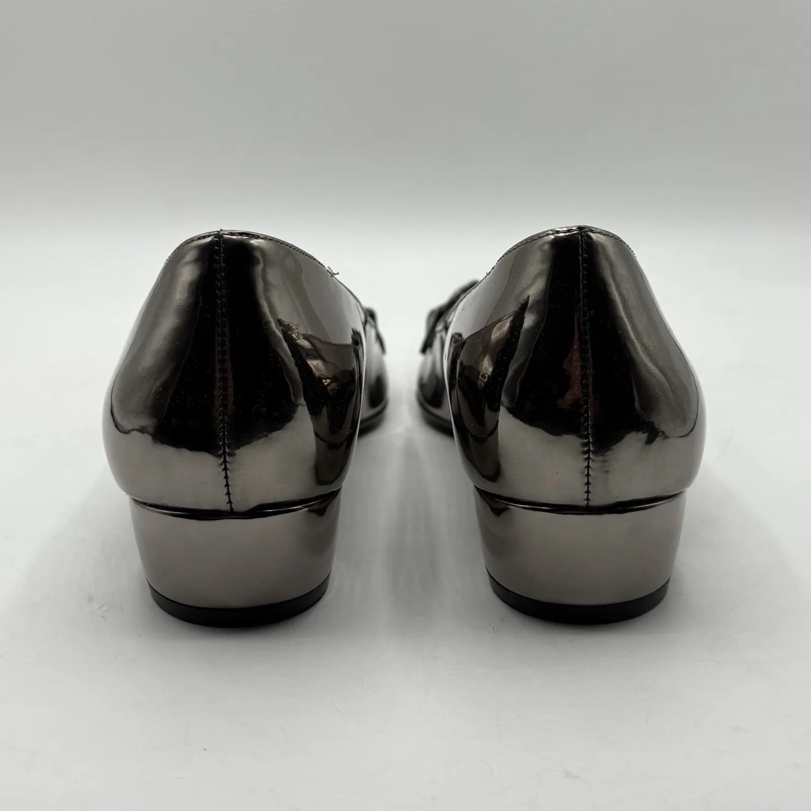 Naturalizer PEWTER FAUX LEATHER Women's Becca Low-heel Pointed Toe Flats, US 7.5 - Image 8