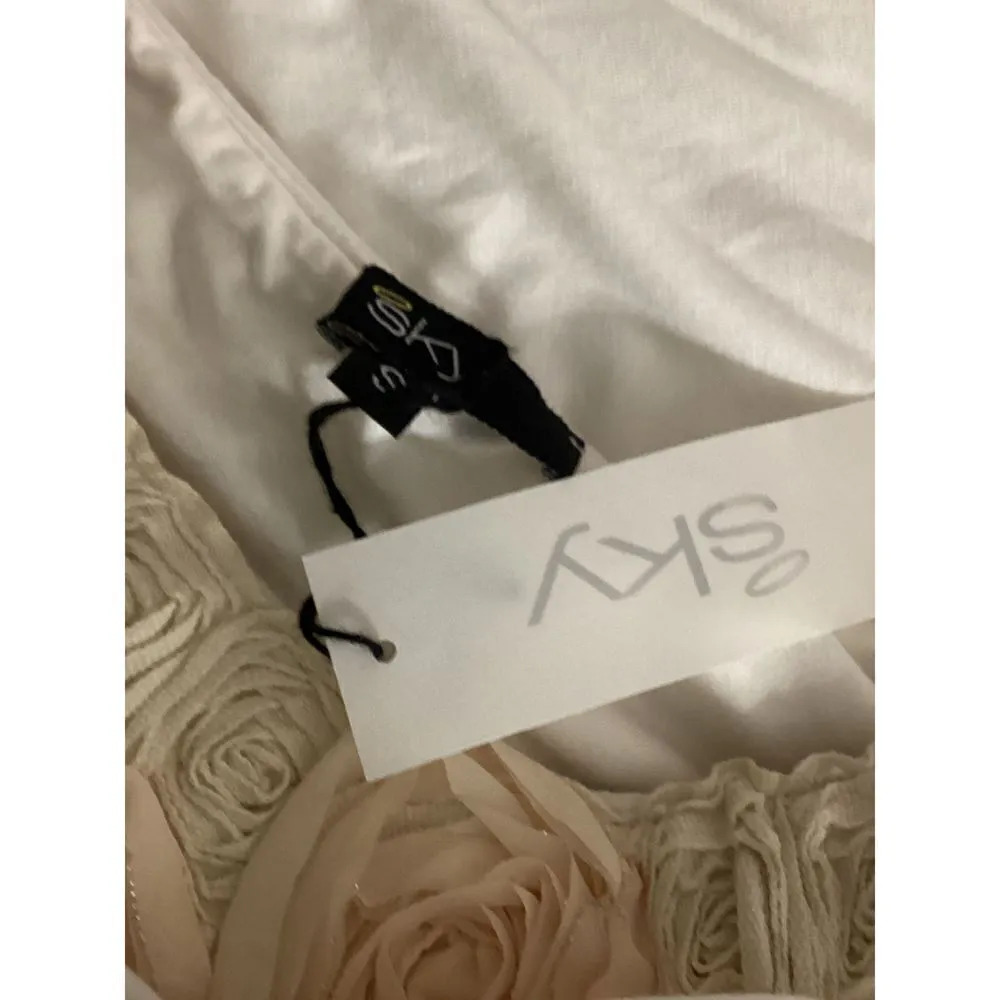 New. SKY ivory one shouldered dress. Retails $224 White - Image 8