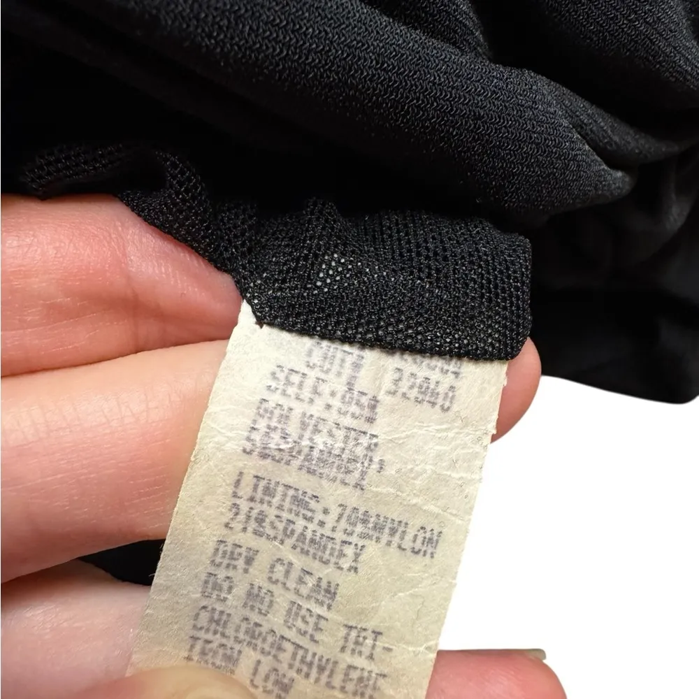 Nicole Miller Black Ruched Off the Shoulder Fitted Dress LBD Sz 8 $485 - Image 6