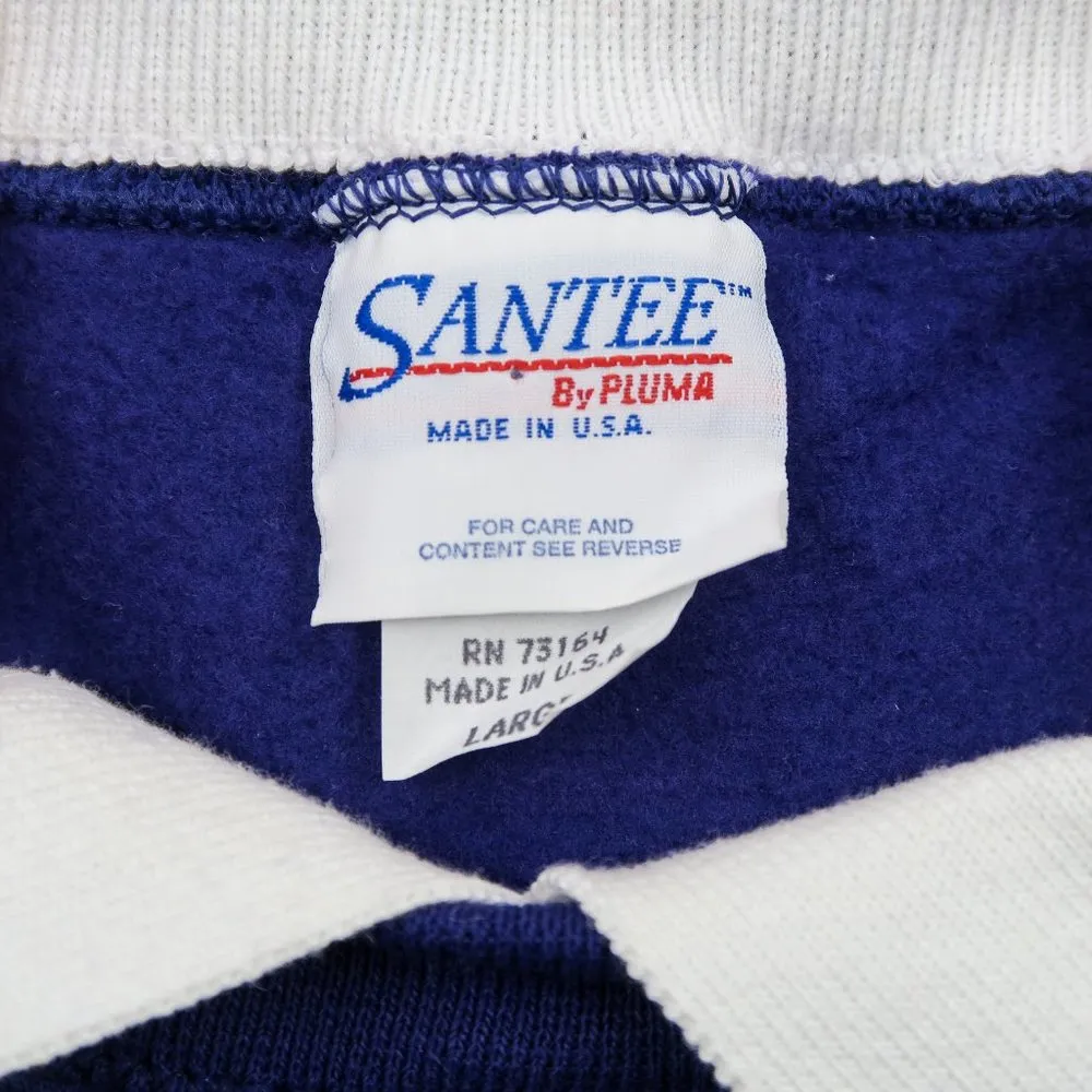 Vintage 90s Purple Floral Gazebo Graphic Collared Sweatshirt Size L - Image 8