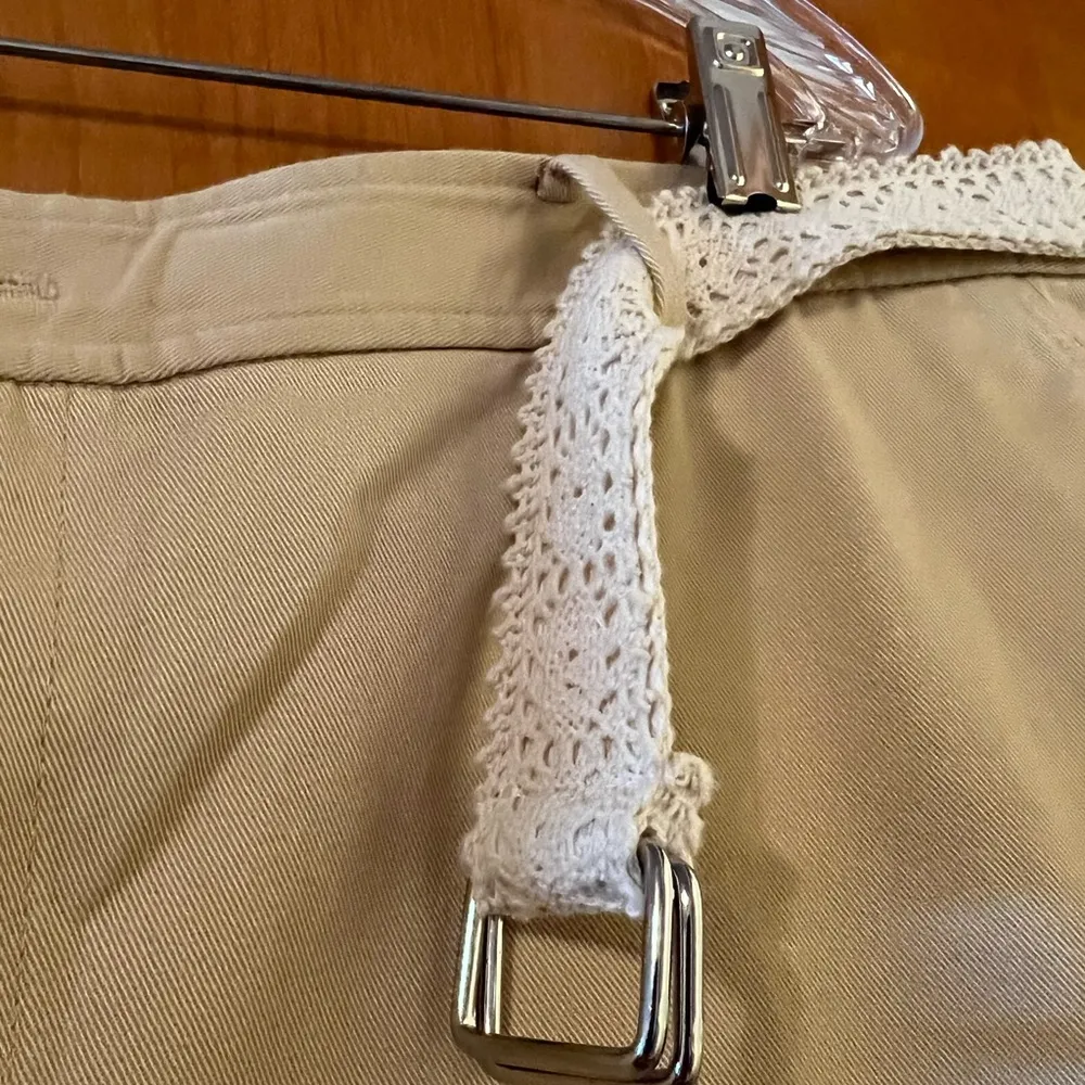 Lauren Ralph Lauren Moreton Hall Pants Crochet Belt Sand Nordstrom NWT Size 16 - Image 5