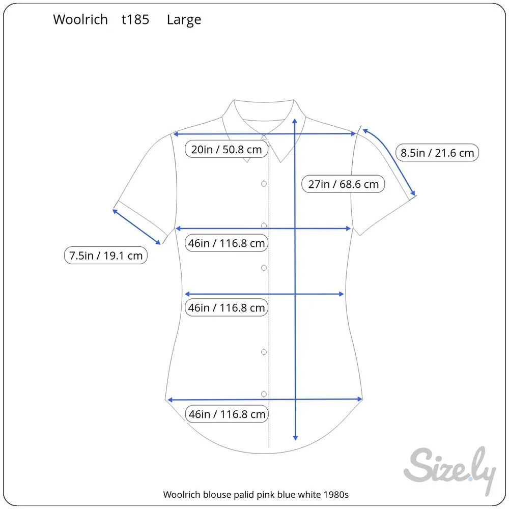 Woolrich  blouse plaid pink blue white 1980s - Image 2