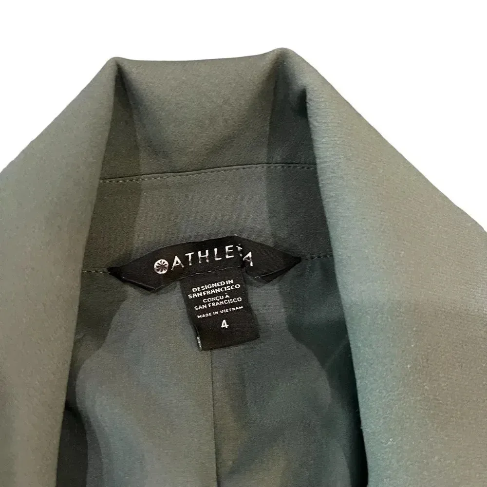 NW0T Athleta Olive Green‎ Endless Blazer Size 4 - Image 2