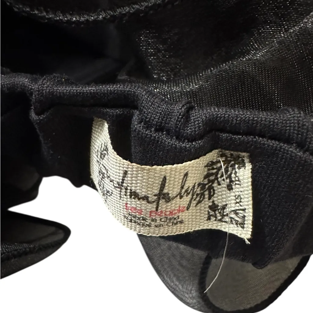 Free People Black Ruffle Crop Top - Image 5