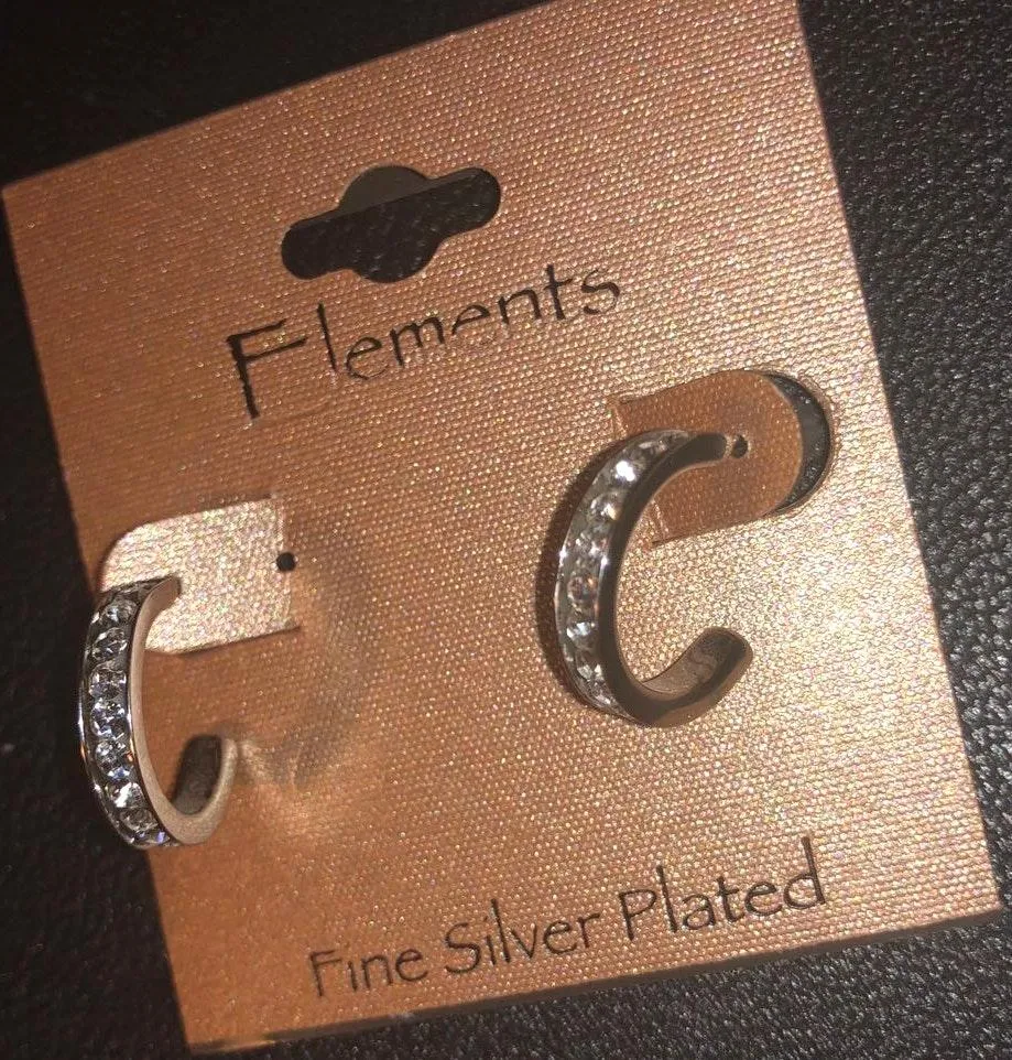 Elements Fine Silver Plated Earrings - Image 6