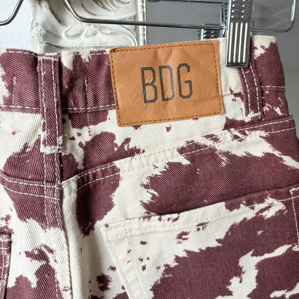BDG Urban Outfitters High and Wide Cow Print Jeans - Image 6