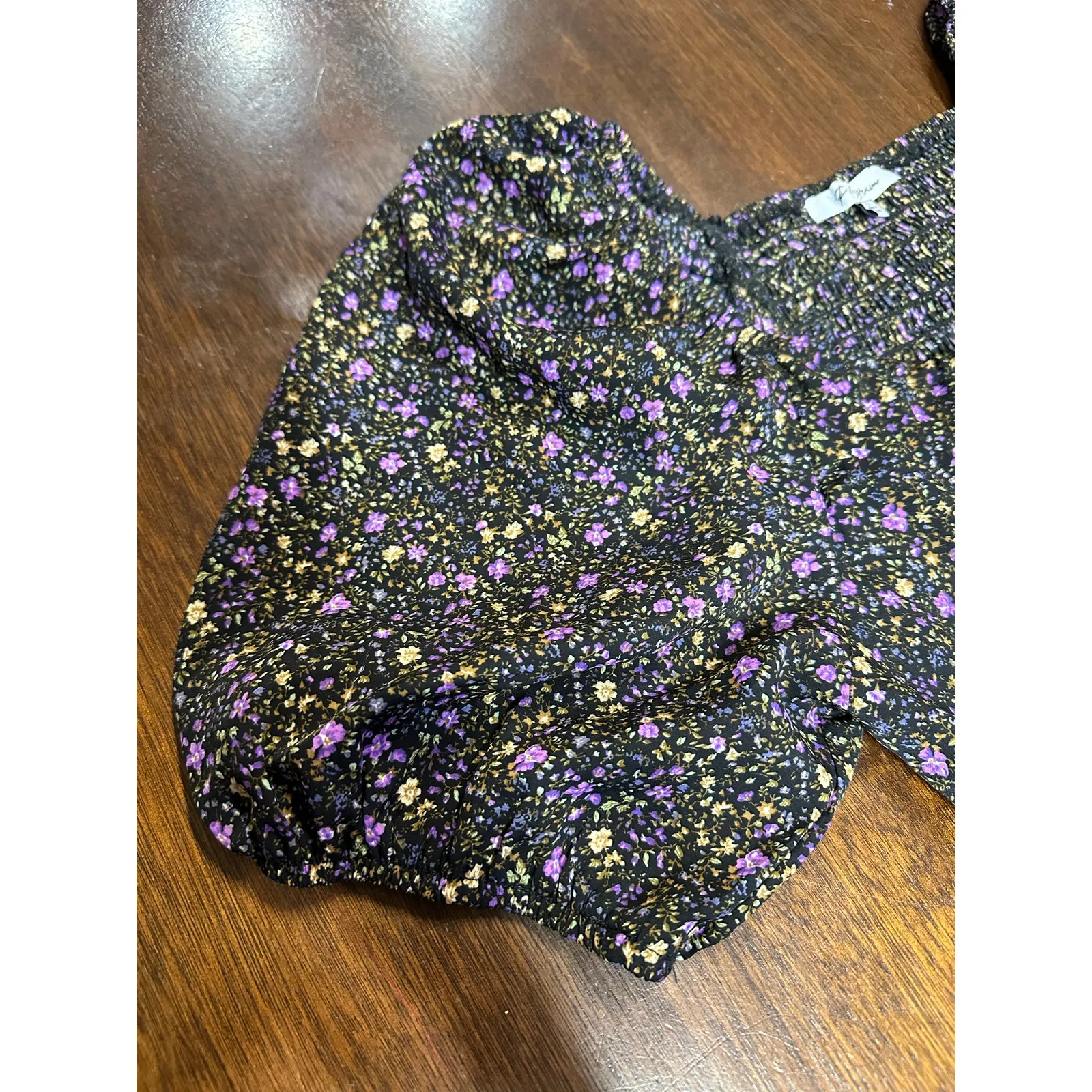 Floral Cottage Core Renaissance Flowy Corset Milkmaid Dress Women Small Coquette - Image 9