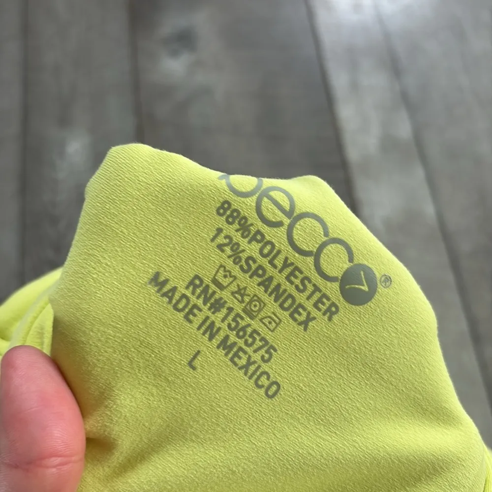 Nordstorm Becco Size Large Bright Yellow Crop Top Athletic Tank Top - Image 3