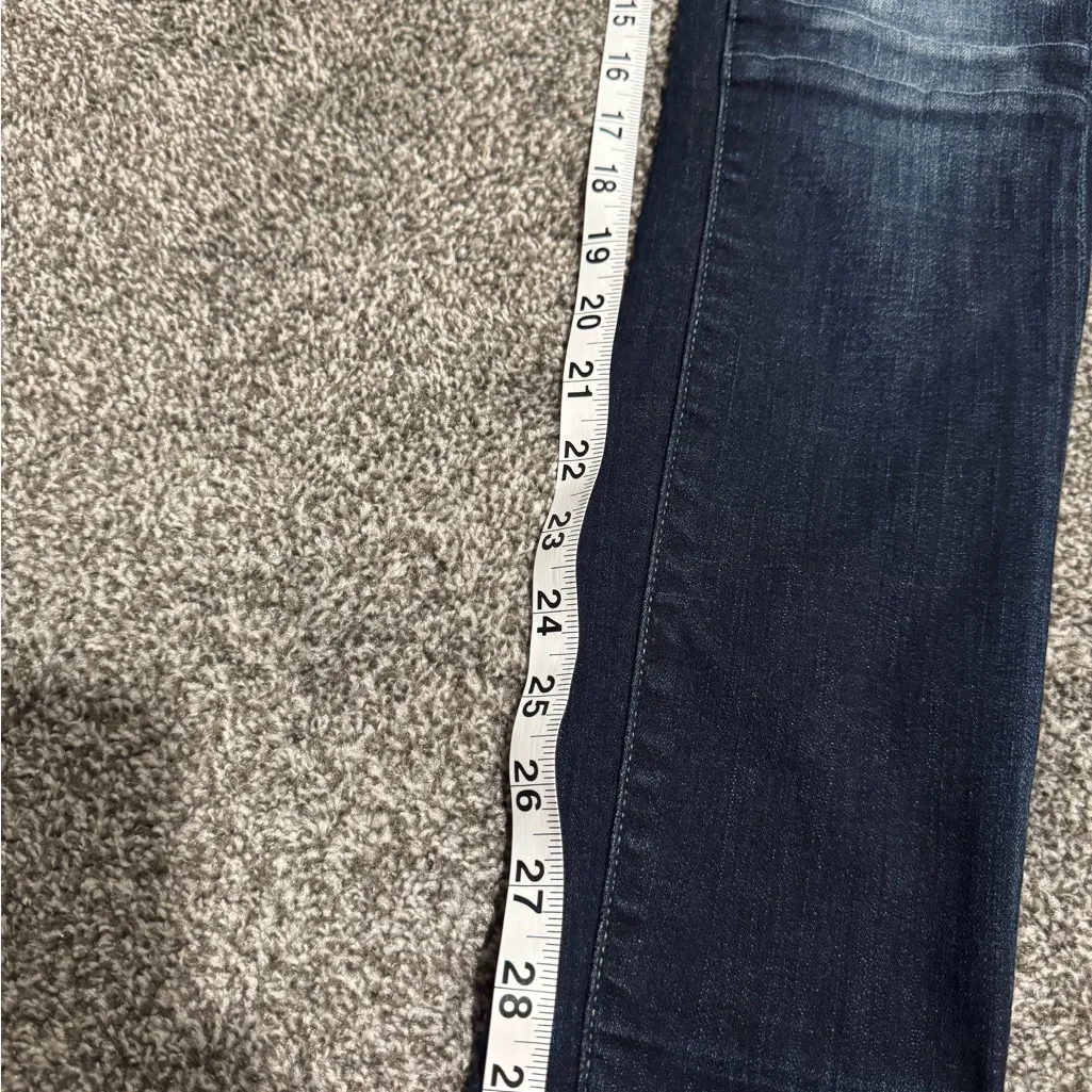 Buckle Dark Blue Distressed Skinny Jeans - Image 6