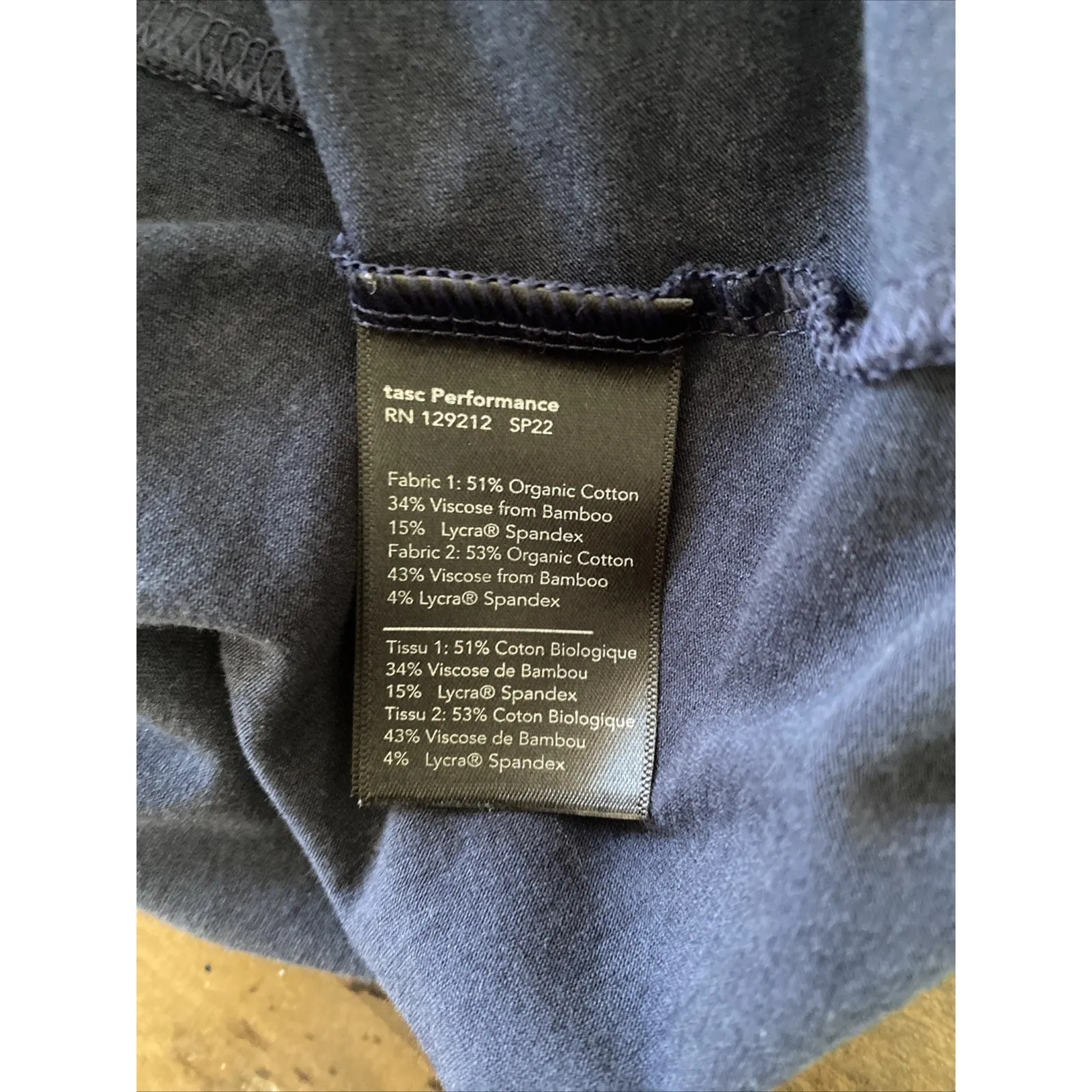 Tasc Womens Medium Blue‎ Sleevess Dress Organic Cotton Blend Blue - Image 8