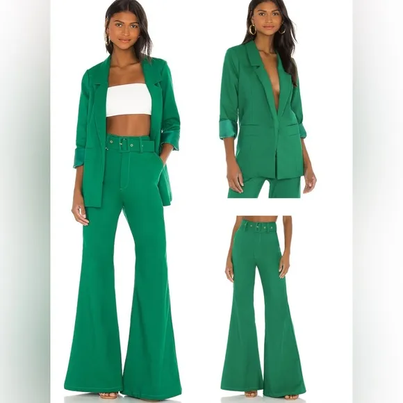 Show me your MUMU Women's Green suiting-S - Image 2