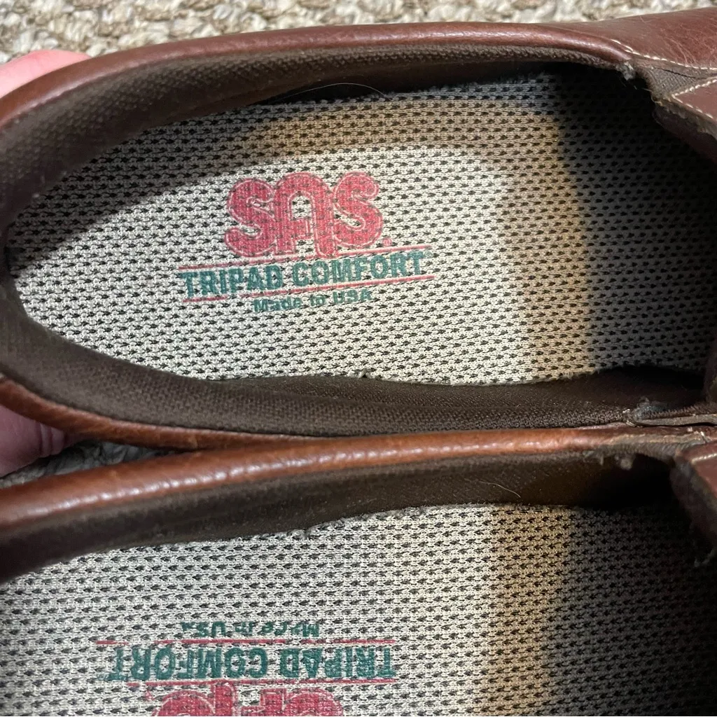 SAS Twin Mulch Women's Shoes Slip On Loafer Comfort Shoes 7.5M Brown Leather Size 7.5 - Image 6