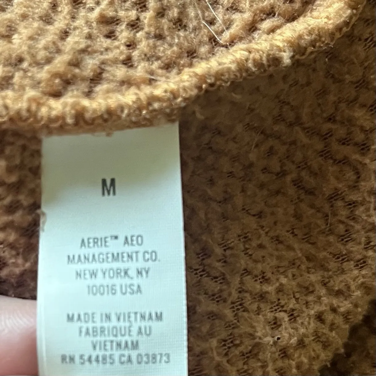 Aerie  Woman's Medium Sherpa 1/4 Snap Button Burnt Orange‎ Pullover - Image 10