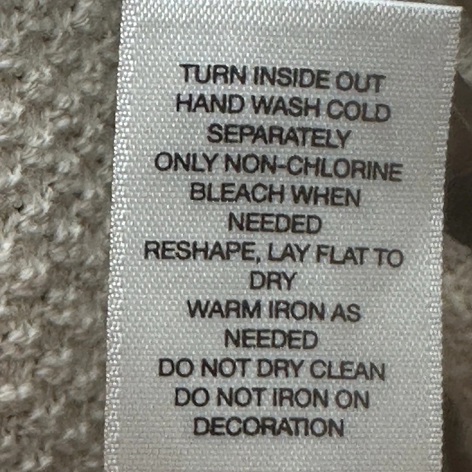 Chico's‎ Beaded Seed Stitch LS Cardigan Sweater, Beige, Sz. 2 (L 12/14) NWT $119 - Image 9