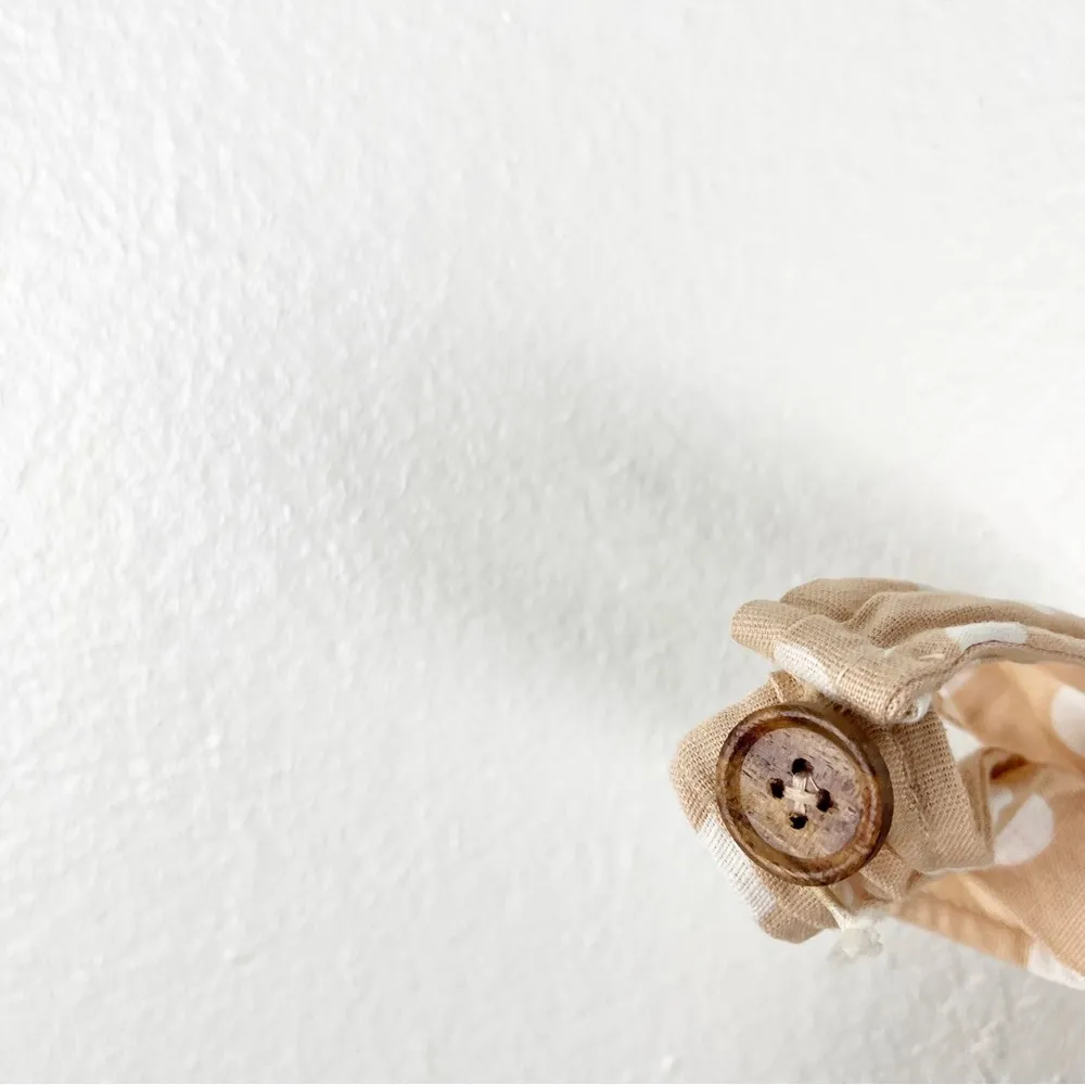 ASOS Tan With White Polka Dots Linen Blend Halter Top Belted Waist Dress Size 4 - Image 7