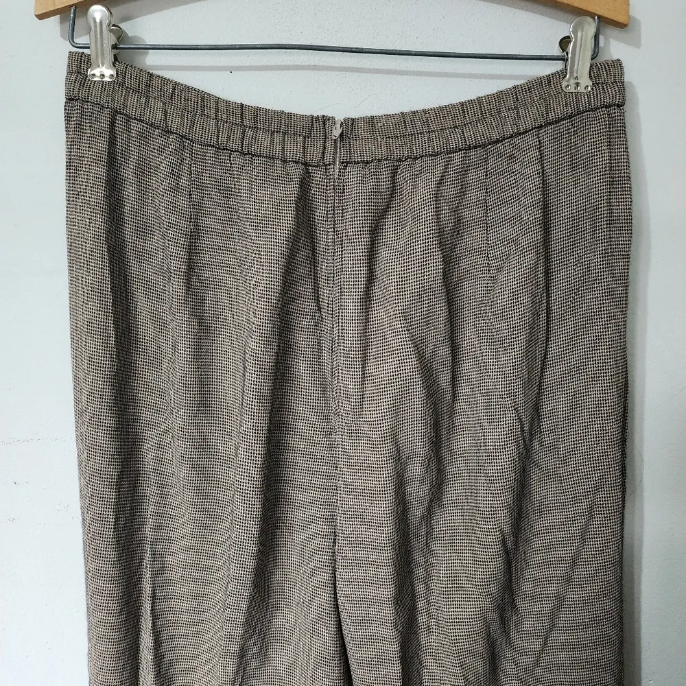 VIRGO Petite Houndstooth Top & Pants Set Black Size 12P - Image 8