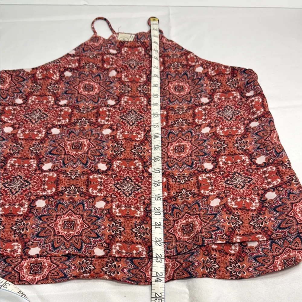 Paper Crane Red Orange Sleeveless Crop‎ Tank - Image 4
