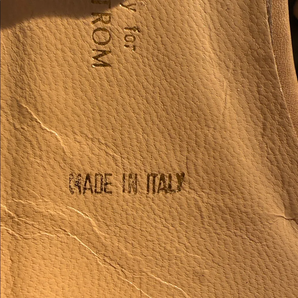 Amalfi Beige Buckle Slide Sandals Tan Size 9.5 - Image 4